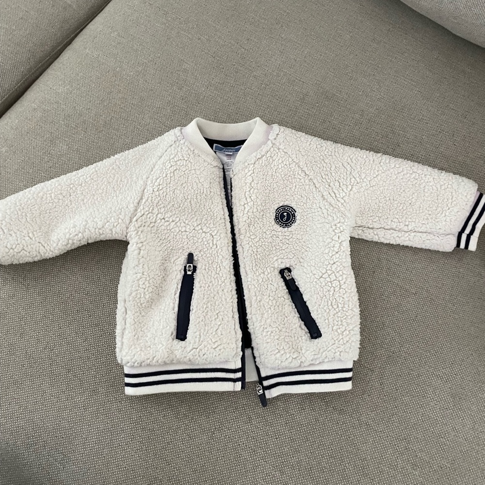 Jacadi kids coat. Cream